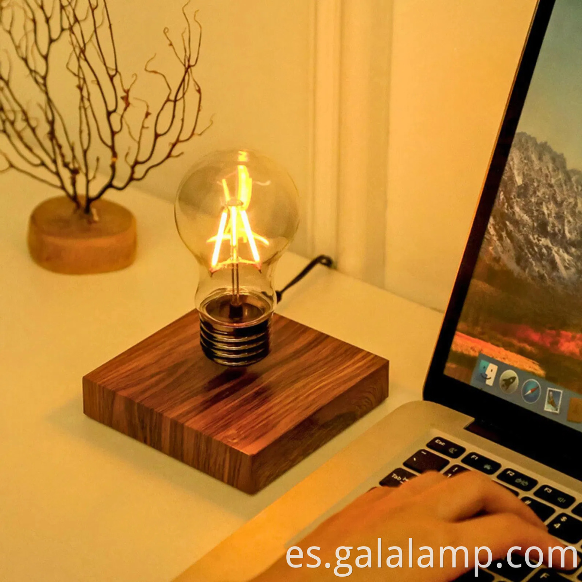 Magnetic Levitation Light Bulb with 360° Rotating Design